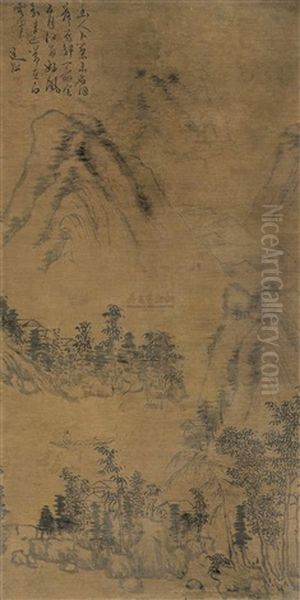 Landscape Figure Oil Painting by Chen Chun