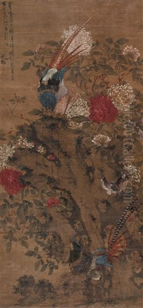 Caragana Oil Painting by Chen Chun