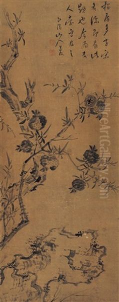 Pomegranate Oil Painting by Chen Chun