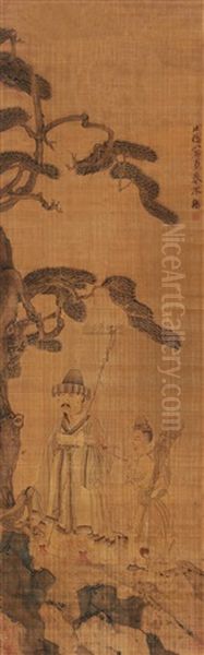 Figure Oil Painting by Chen Hongshou