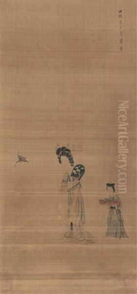 Ladies Oil Painting by Chen Hongshou