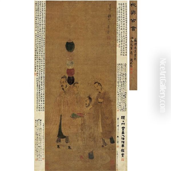 Figures Oil Painting by Chen Hongshou