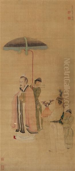 Character Oil Painting by Chen Hongshou