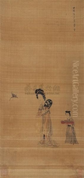 Character Oil Painting by Chen Hongshou