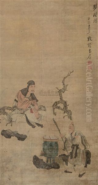 Characters Oil Painting by Chen Hongshou