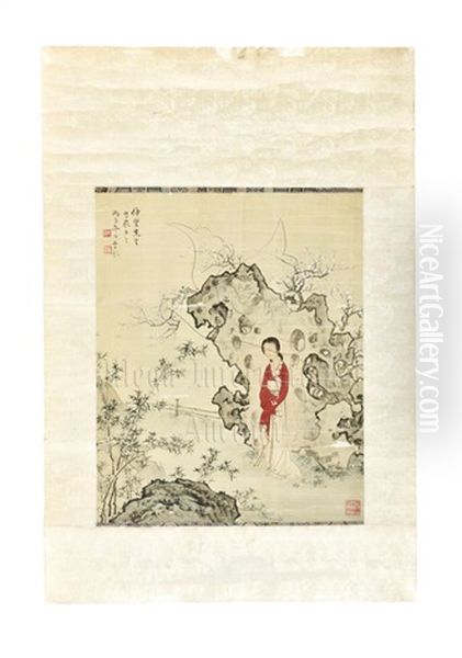 Lady Oil Painting by Chen Shaomei