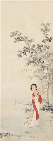 Lady Oil Painting by Chen Shaomei