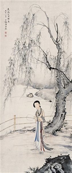 Landscape And Character Oil Painting by Chen Shaomei