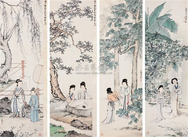 Lady Oil Painting by Chen Shaomei