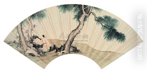 Landscape And Character Oil Painting by Chen Shaomei