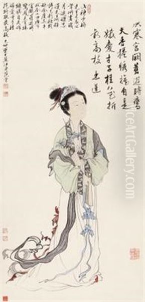A Lady Oil Painting by Chen Shaomei