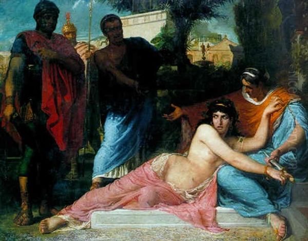 Antoine Et Cleopatre Oil Painting by Paul Chenavard