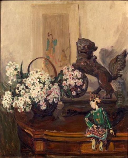 Banquet Oil Painting by Russell Cheney