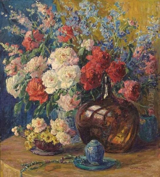 Garden Gems Oil Painting by Kathryn E. Bard Cherry