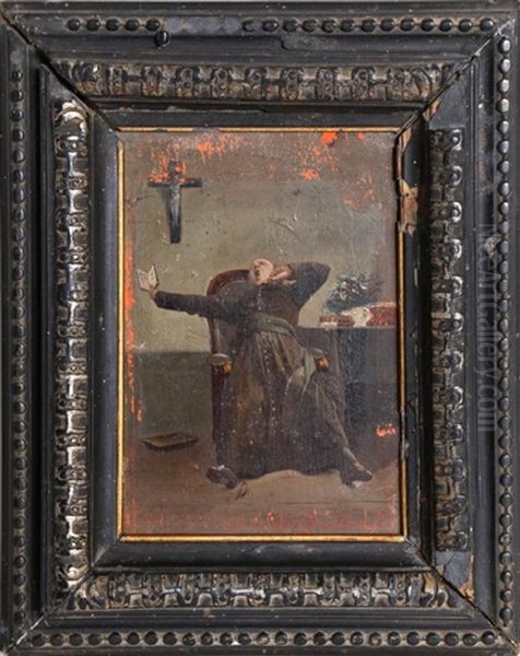 Pisant Son Bunn Oil Painting by Vincent J.-Baptiste Chevilliard