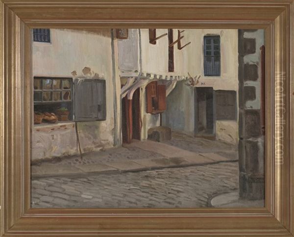 Vista De Lekeitio Oil Painting by Eduardo Chicharro Y Aguera