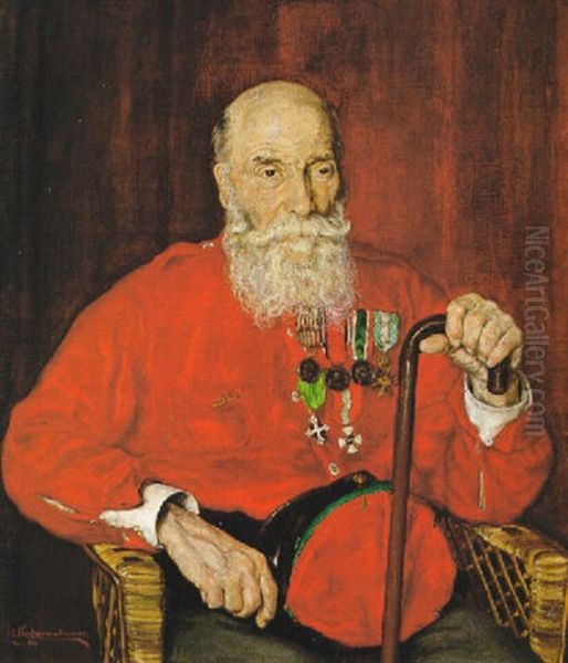 General Garibaldino Oil Painting by Eduardo Chicharro Y Aguera