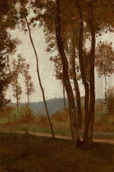 Lisiere De Bois A L'automne Oil Painting by Antoine Chintreuil