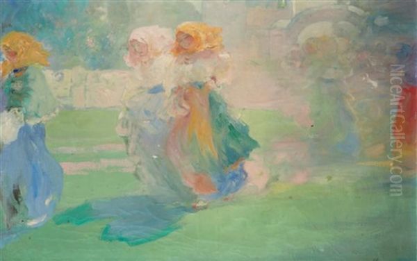 Procession De Jeunes Femmes Russes Oil Painting by Pavel Dmitrievitch Chmarov