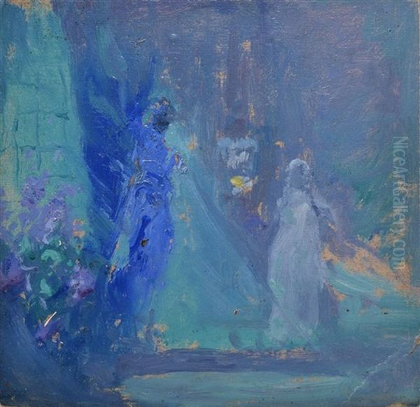 Apparition Bleue Oil Painting by Pavel Dmitrievitch Chmarov
