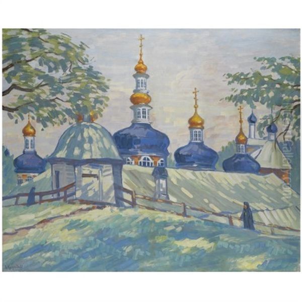 Russian Women Oil Painting by Pavel Dmitrievitch Chmarov