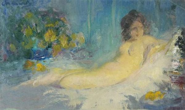 Songeuse Oil Painting by Pavel Dmitrievitch Chmarov