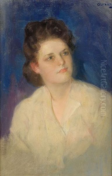 Portrait Of A Lady Oil Painting by Pavel Dmitrievitch Chmarov