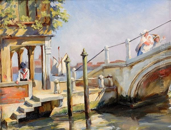 Venice Oil Painting by Pavel Dmitrievitch Chmarov