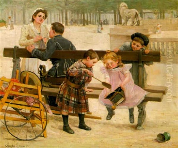 Hors Concours Oil Painting by Paul-Charles Chocarne-Moreau