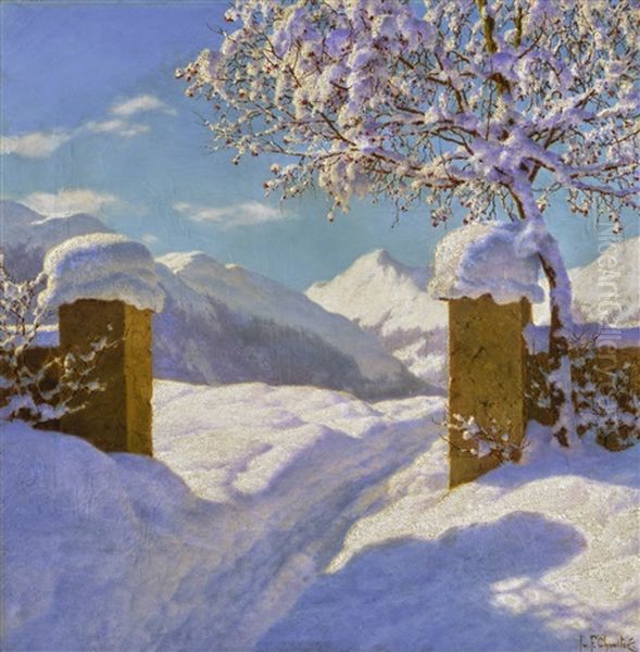 Symphony In White And Blue Oil Painting by Ivan Fedorovich Choultse