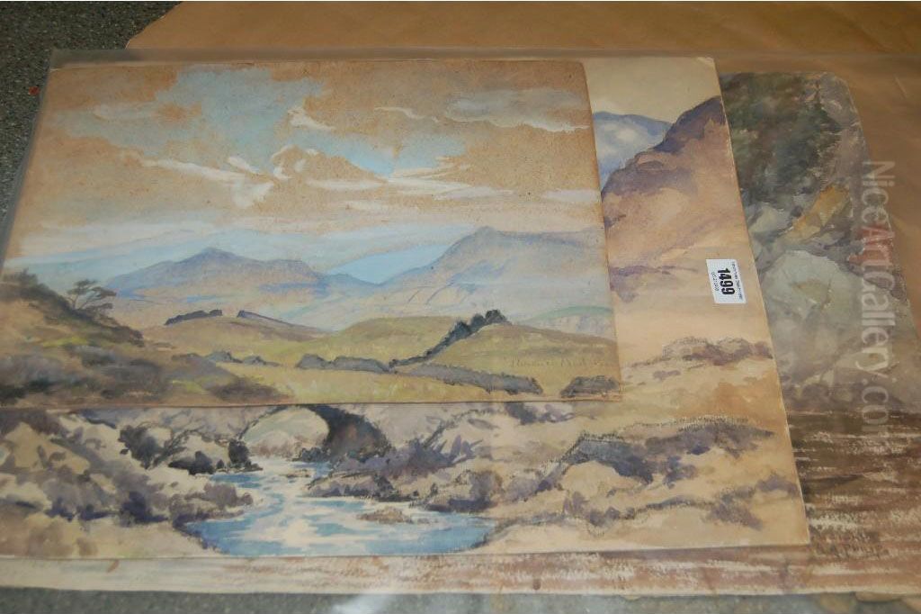 Lake District View Oil Painting by Florence Anderson