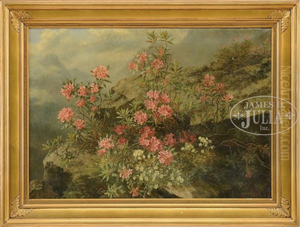 Alpine Flowers Oil Painting by Anthonie, Anthonore Christensen