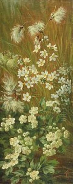 Meadow Flowers Oil Painting by Anthonie, Anthonore Christensen