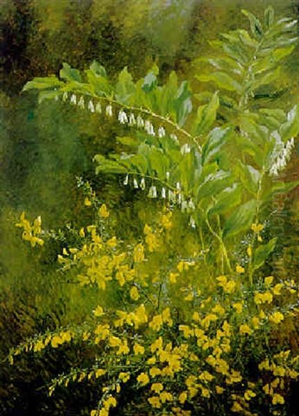 Sonnig Beleuchtete Fruhlingsbluten Oil Painting by Anthonie, Anthonore Christensen