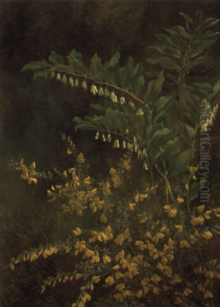 Bluhender Ginster Oil Painting by Anthonie, Anthonore Christensen