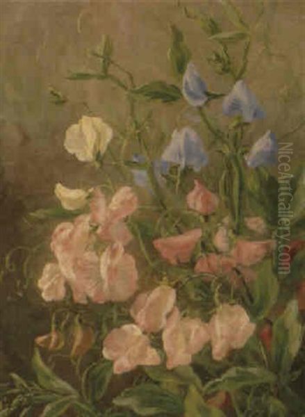 Aerteblomster Oil Painting by Anthonie, Anthonore Christensen