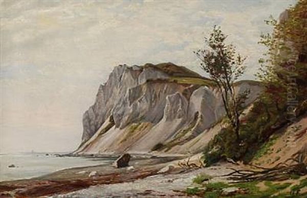 Mons Klint Oil Painting by Godfred B.W. Christensen