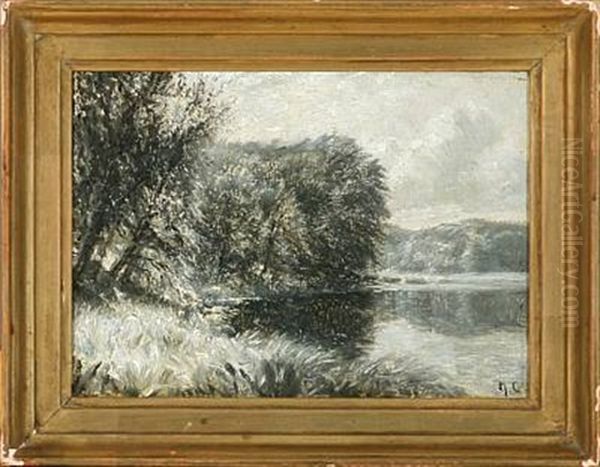 En Sommerdag Oil Painting by Godfred B.W. Christensen