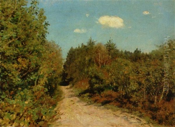 Grib Skov September 1904 Oil Painting by Godfred B.W. Christensen