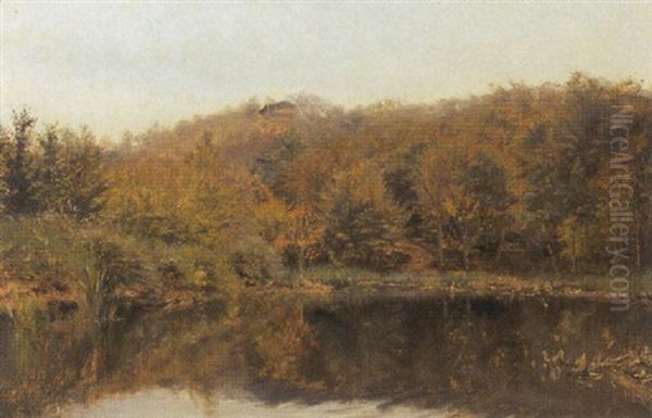 Parti Fra Munkebjergskoven, Vejle Oil Painting by Godfred B.W. Christensen