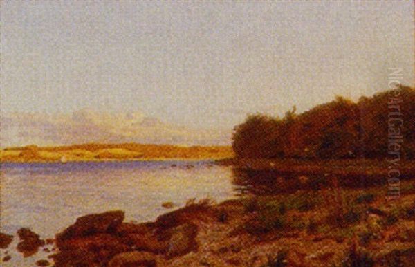 Parti Fra Bramsnaesvig Oil Painting by Godfred B.W. Christensen