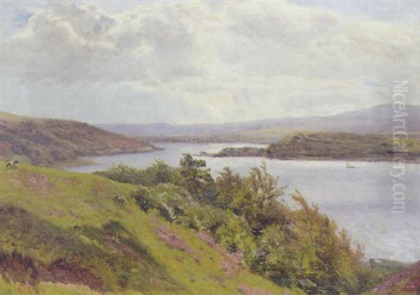 Mod Rye Molle Ved Jul So Oil Painting by Godfred B.W. Christensen