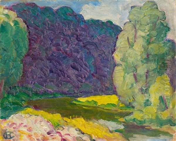 An Der Gull Bei Gerolstein Oil Painting by Hans Christiansen