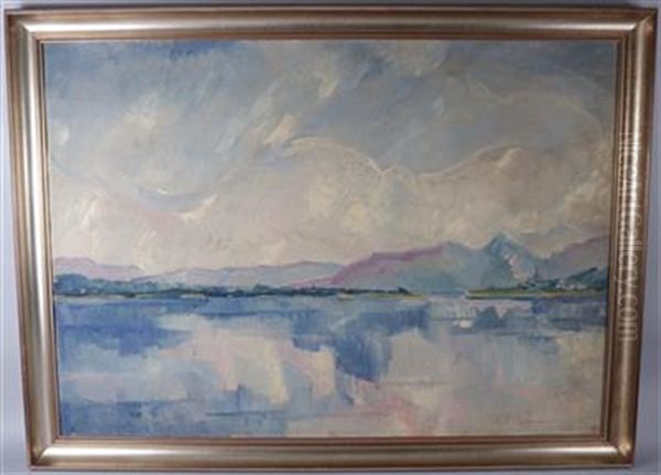 Worthersee Oil Painting by Utho Christl