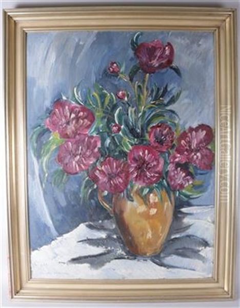 Blumenstillleben Oil Painting by Utho Christl