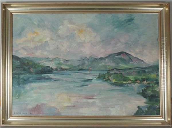 Worthersee Oil Painting by Utho Christl