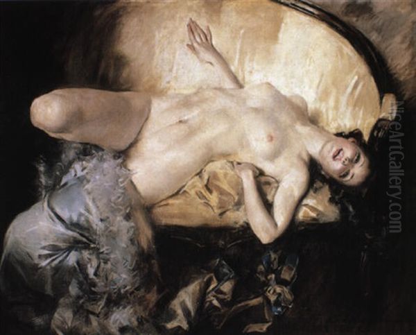 Odalisque Oil Painting by Howard Chandler Christy