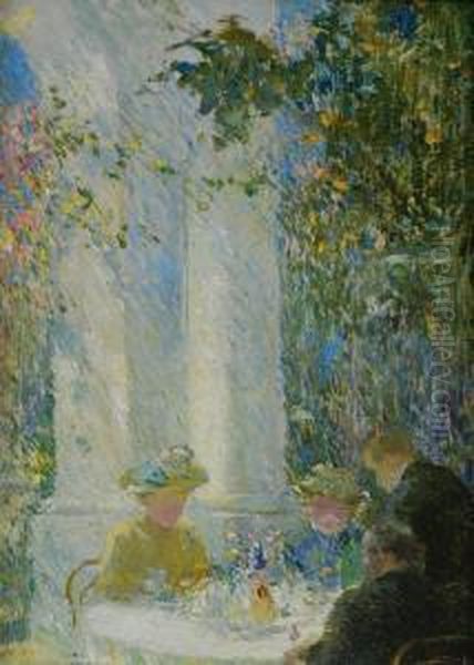 Dejeuner Oil Painting by Karl J. Anderson