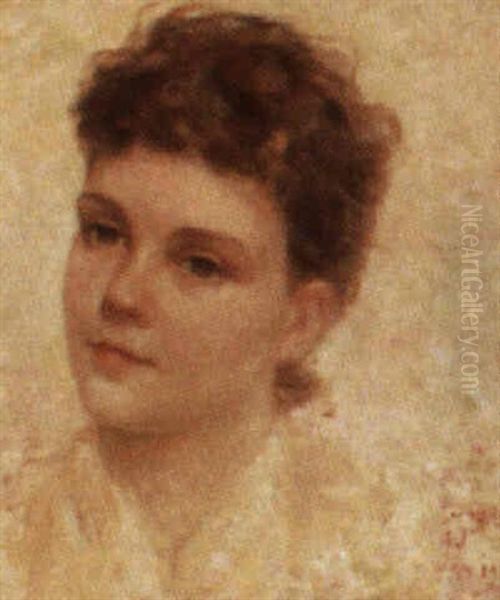 Maiden Oil Painting by Frederick Stuart Church