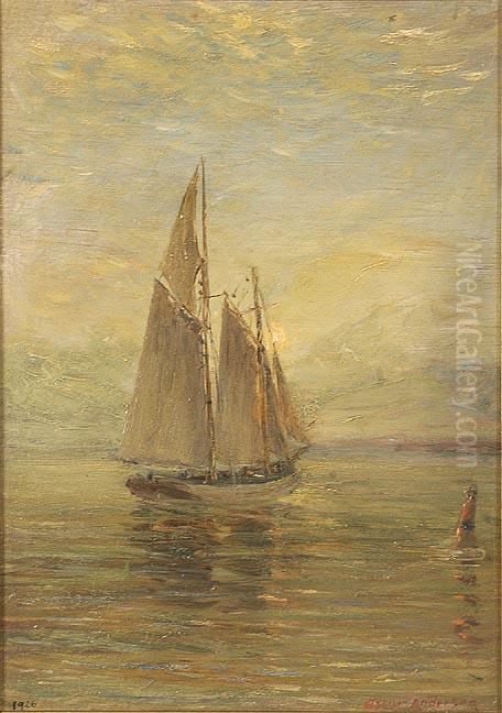 Early Morn Oil Painting by Oscar Anderson